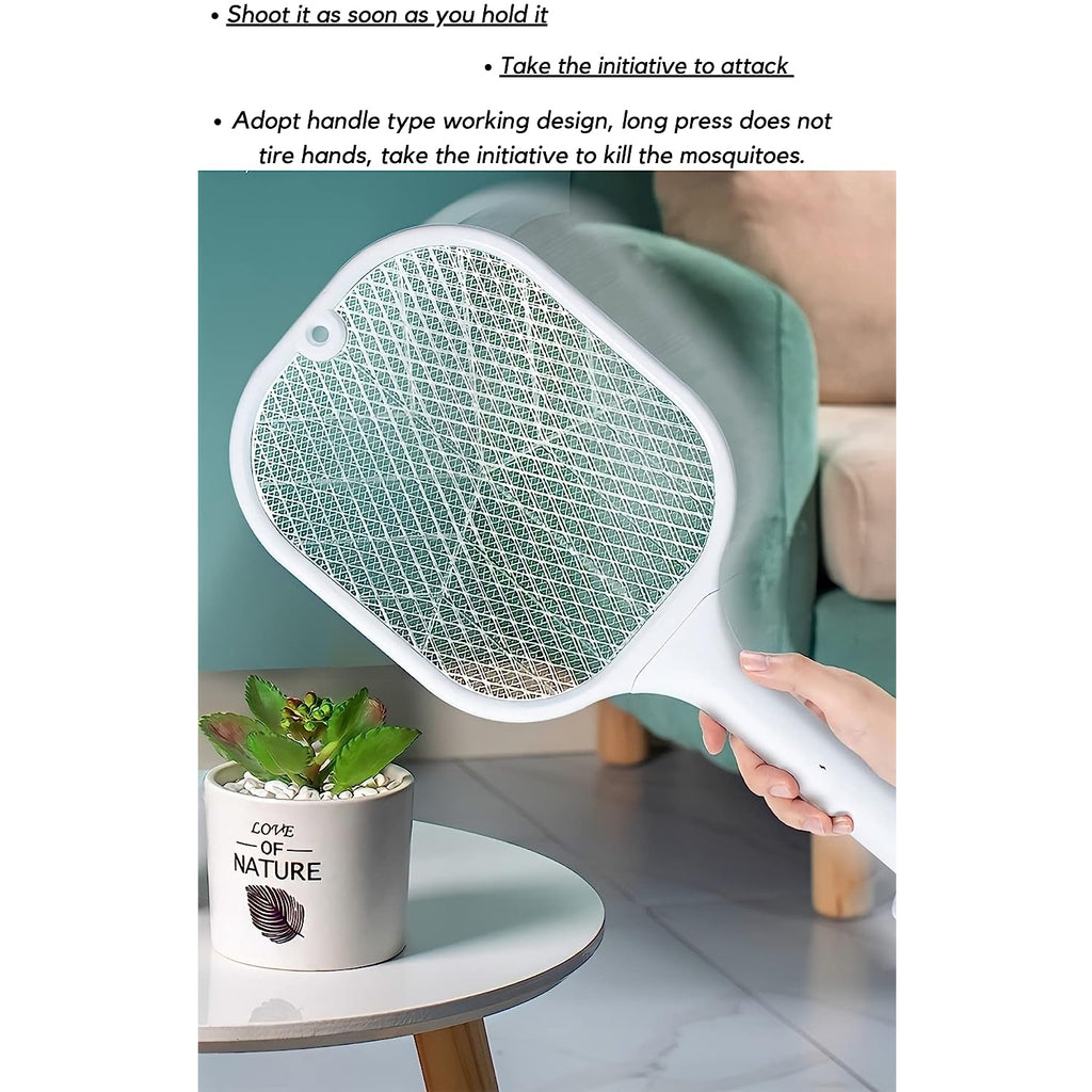 Electric Mosquito Swatter with UV Light & USB Charging