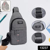 Waterproof Waist Bag Shoulder Bags Usb Charging Earphone Hook Sling Travel Bag (1 Pc)