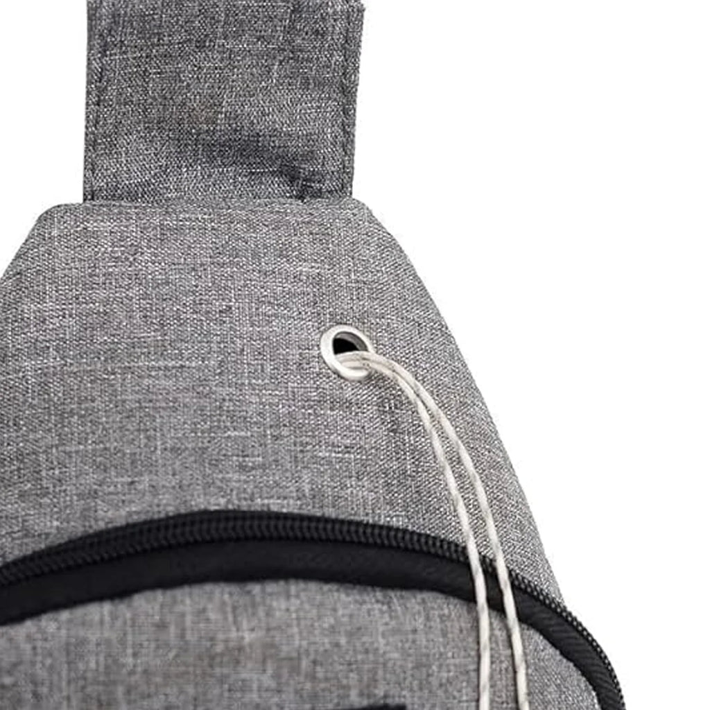 Waterproof Waist Bag Shoulder Bags Usb Charging Earphone Hook Sling Travel Bag (1 Pc)