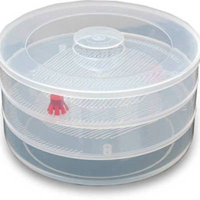 Plastic 3 Compartment Sprout Maker White