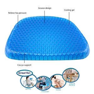 Cushion Seat Flex Pillow Gel Orthopedic Seat Cushion Pad (Egg Sitter)