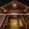 3d Gold Star Hanging Decoration Star Acrylic Look  Hanging Luminous Star For Windows Home Garden Festive Embellishments For Holiday Parties Weddings Birthday Home Decoration ( Big  Medium Small )