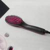 Simply Straight Electric 2 In 1 Ceramic Hair Straightener Straightening Comb Brush With Lcd Screen Temperature Control Display For Women