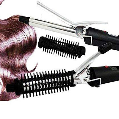 1343 Hair Curling Iron Rod For Women (Black)