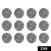 Round Shape Stainless Steel Ball Scrubber (Pack Of 12)