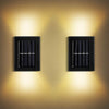 Solar Wall Lights Small Fence Lights Solar Powered Up Down Led Porch Light Garden Lights Outdoor Solar Landscape Lights Waterproof Light (1 Pc)