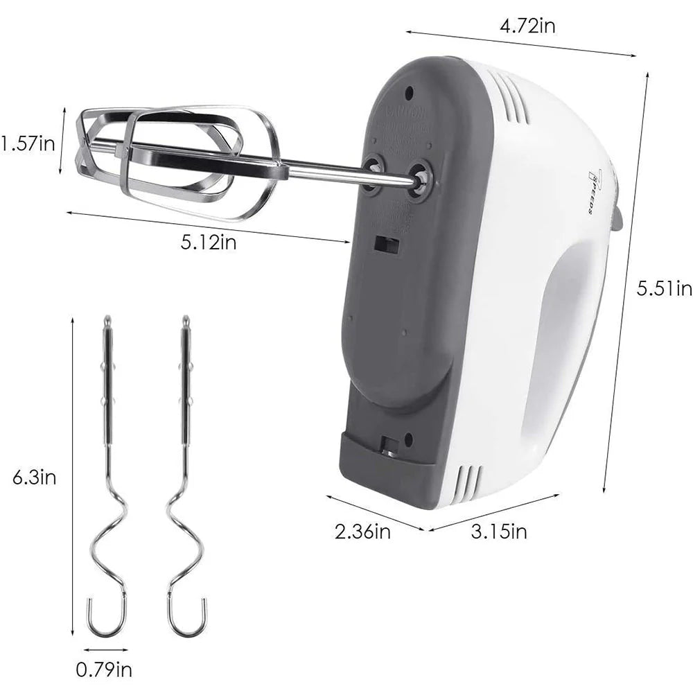Compact Hand Electric Mixerblender For Whippingmixing With Attachments