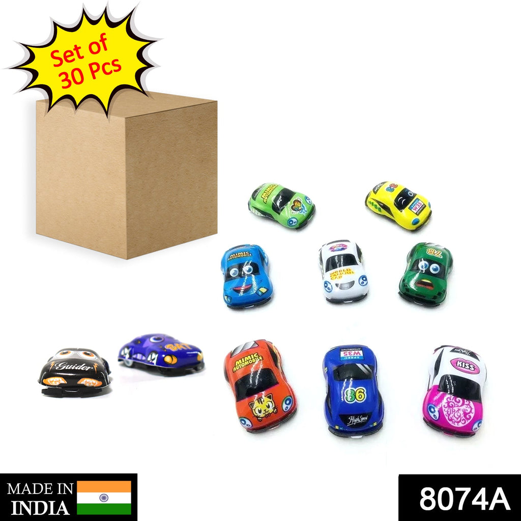 30 Pc Mini Pull Back Car Widely Used By Kids And Childrens For Playing Purposes.