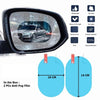 Anti Fog Anti Scratch Interior Rearview Car Mirror Film Waterproof Hd Clear Protective Sticker Film For Safe Driving Car Mirrors Side Windows :2 pcs