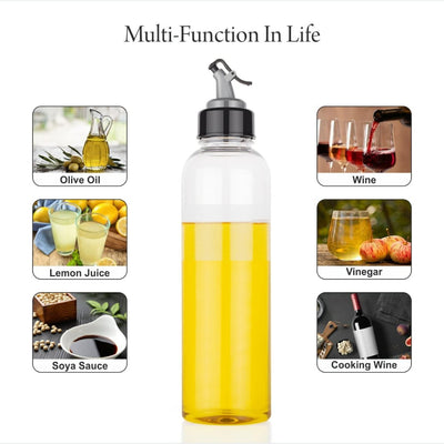 2346 Oil Dispenser Transparent Plastic Oil Bottle   1 Liter