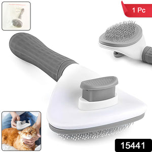 Self-cleaning Slicker Brush For Dogs  Cats (1 Pc)