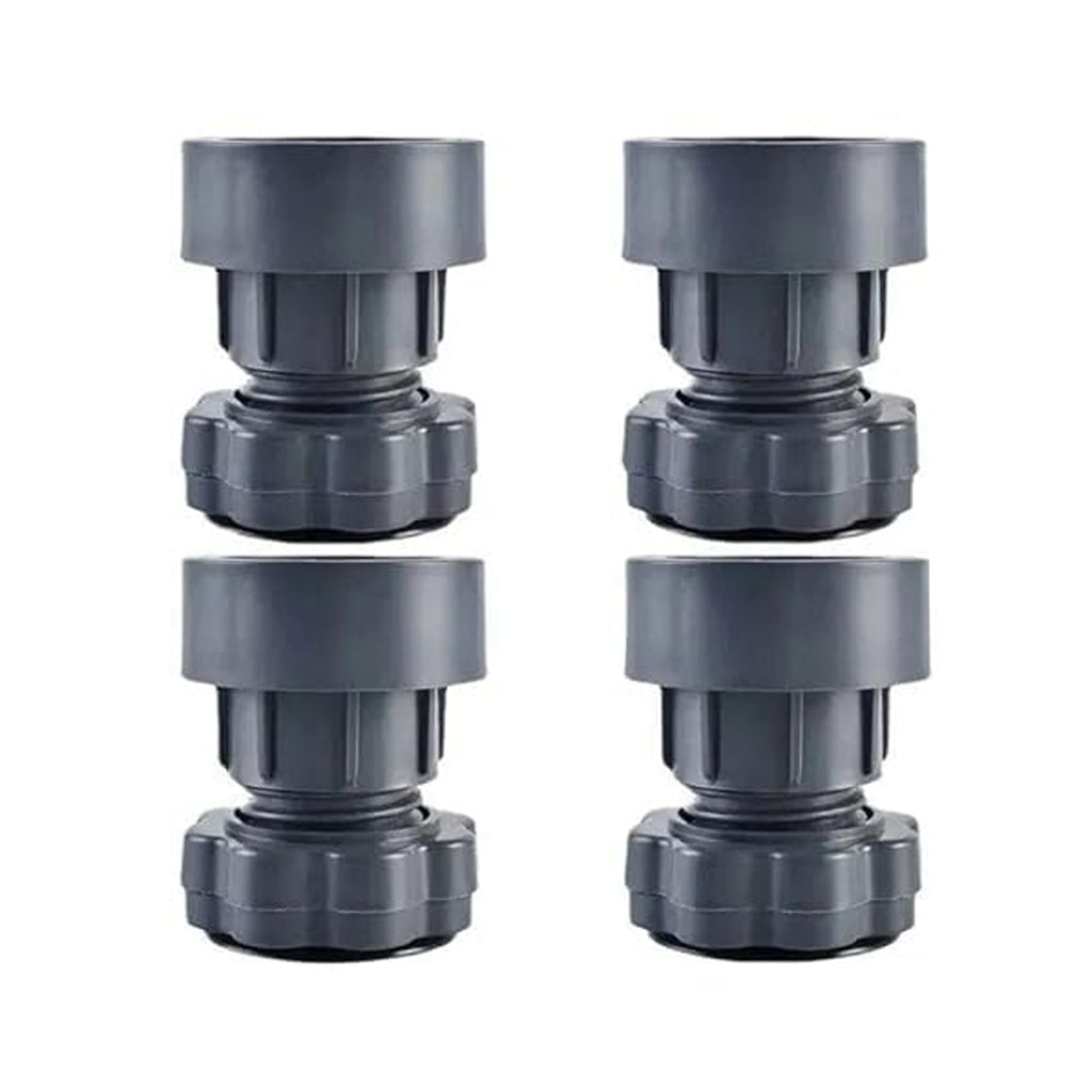 Plastic Washing Machine Vibration Feet Pad Adjustable Highly Non-slip Support Anti Vibration Pads Walk Pads Shock Absorber Noise Cancelling Furniture Lifting Base (4 Pcs Set)