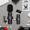 Intelligent Noise Cancelling Live Streaming Clip On Microphone For Type-c  For Iphone With Charging Mini Wireless Lapel Collar Microphone