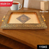 Premium Antique-style Rajwadi Decorative Serving Tray  40x26 Cm