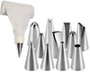 0836 12 Piece Cake Decorating Set Of Measuring Cup Oil Basting Brush