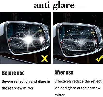 Anti Fog Anti Scratch Interior Rearview Car Mirror Film Waterproof Hd Clear Protective Sticker Film For Safe Driving Car Mirrors Side Windows :2 pcs