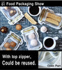 Reusable Airtight Seal Plastic Food Storage Mason Jar Zipper (150ml)