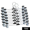 7202 Hangers With 2-adjustable Anti-rust Clips (Pack Of 12)