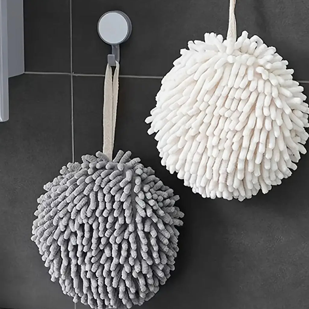 Super Soft Cute Hanging Hand Towel For Kitchen And Bathroom  Ultra Absorbent Thick Coral Velvet Hand Towels With Hanging Loop Fast Drying Microfiber