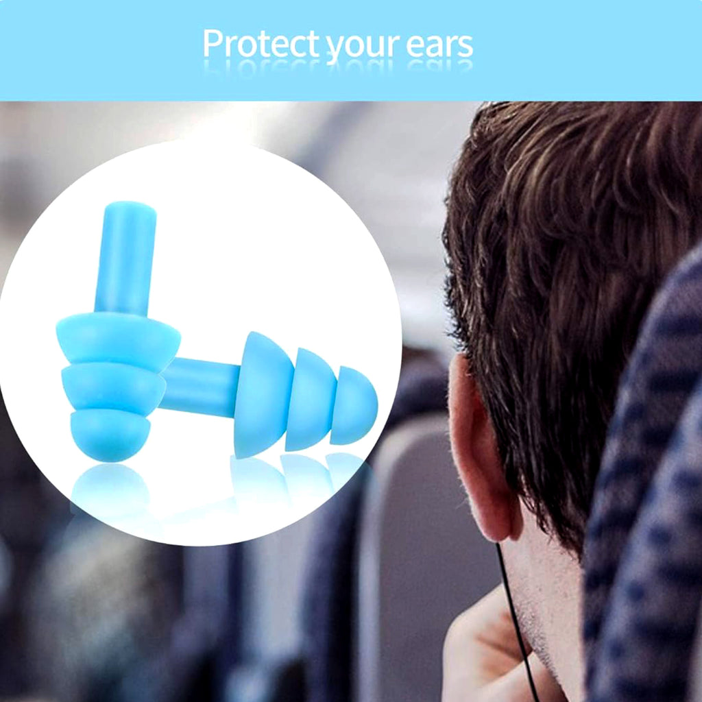 Safety Ultra Soft Foam Ear Plugs Reusable Ear Plugs For Sleeping Travel Loud Noises Work Learning Snoring (2 Pc Set)