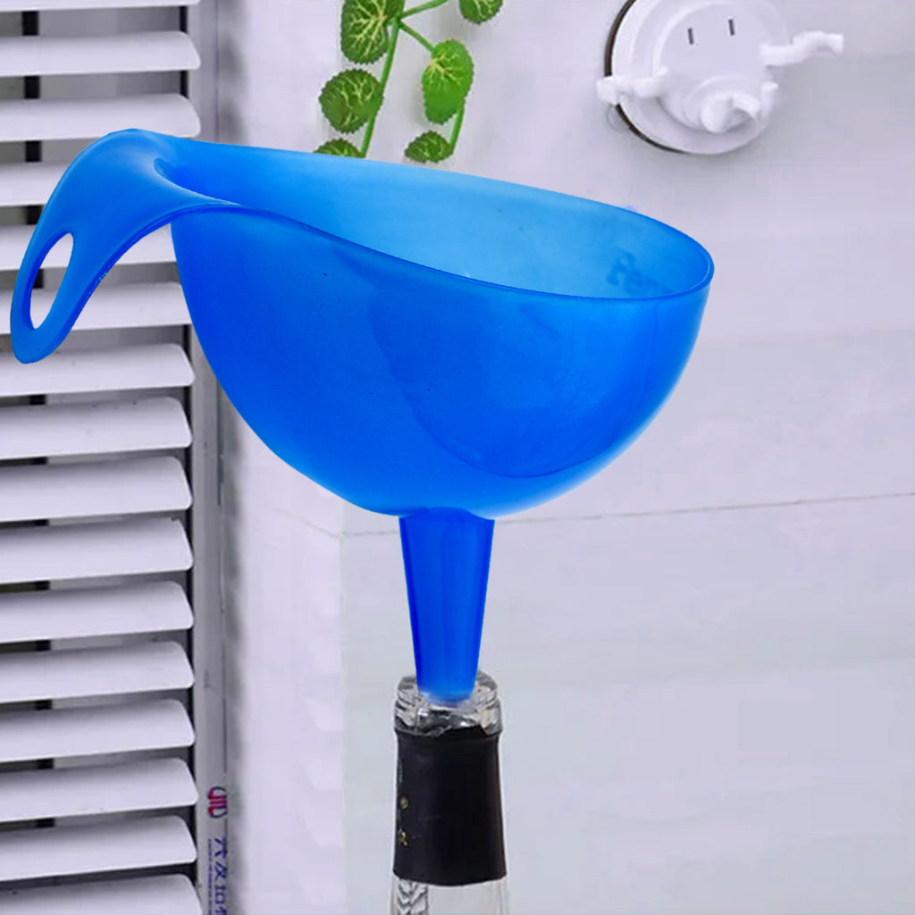 Plastic Funnel For Pouring Oil Sauce Water Juice Cooking Oil Powder Small Food-grains Food Grade Plastic Funnel (1 Pc)
