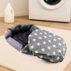 Medium Size Star Pattern Soft  Cozy Round Pet Bed (1 Pc)