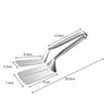 Multifunction Cooking Serving Turner Frying Food Tong. Stainless Steel Steak Clip Clamp Bbq Kitchen Tong.