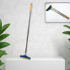 2 In 1 Cleaning Brush Long Handle Floor Brush Rotatable Cleaning Brush For Bathroom Kitchen 120 Degree Triangular Rotating Brush Head With Wiper
