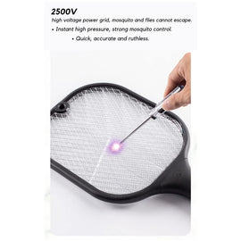 Electric Mosquito Swatter with UV Light & USB Charging