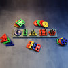 Geometric Brick With Box- 5 Angle Matching Column Blocks For Kids - Preschool Educational Learning Toys.