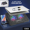 Laptop Cooler Cooling Pad With 2 Quiet Led Fans Dual Usb Ports Portable Ultra Slim Usb Powered 7 Heights Adjustable Laptop Stand For Gaming Laptop