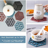 Cup Mat Pvc Tea Coaster Non-slip Placemat High Temperature Insulation Pad Hollow Pot Mat Bowl With Anti-hot