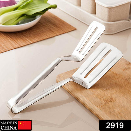 Multifunction Cooking Serving Turner Frying Food Tong. Stainless Steel Steak Clip Clamp Bbq Kitchen Tong.