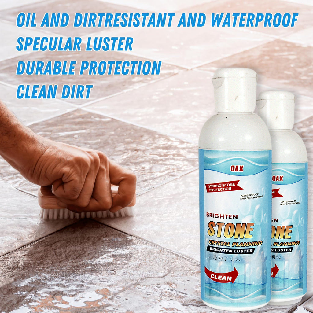 Stone Stain Remover Cleaner Stone Crystal Plating Agent Marble Stone Cleaner Polishes Crystal Plating For Kitchen Patio Backyard Marble Cleaner And Polish (75 Ml Approx  1 Pc)