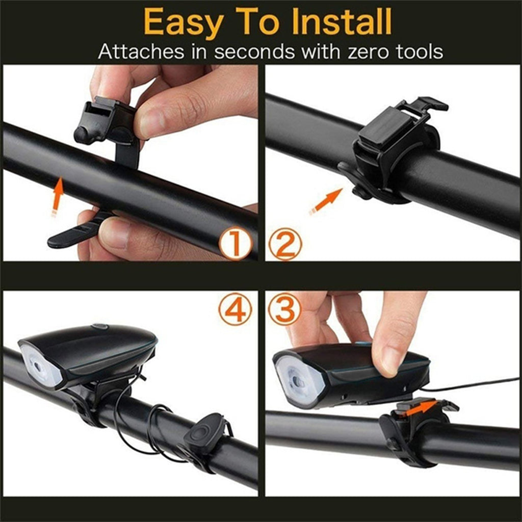 Bicycle Horn With Led Light Work On Battery