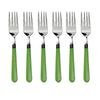 2268 Stainless Steel Forks With Comfortable Grip Dining Fork Set Of 6 Pcs
