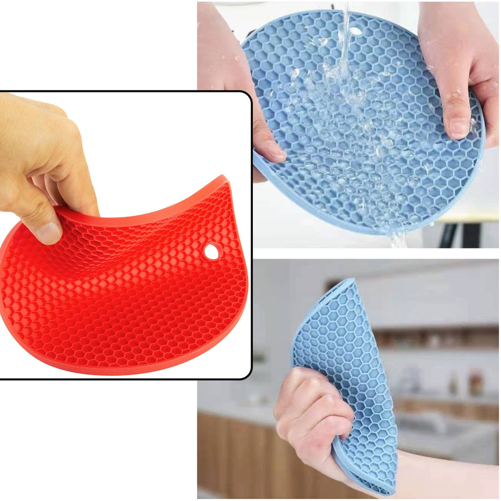 Silicone Trivet For Hot Dish And Pot Silicone Hot Pads ( 1 Pcs )