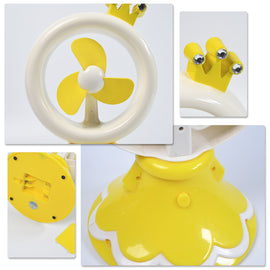 Princess Portable Fan Bright Color Desktop Office Usb  Battry Operate Fan (Battery Not Include)