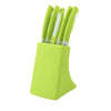 2211 Stainless Steel Knife  Peeler Set With Stand - 6 Pcs