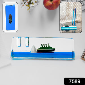 Car Interior Dashboard Decoration Floating Water Cruiser Ship Iceberg Ornament Car Interior Decoration For Birthday Gifts Home Decor Suitable For Home Show Car Decoration Gifts Desk Or Paperweight