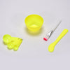 1262 Facial Mask Bowl Set For Girls Use ( 6 Pcs Set )