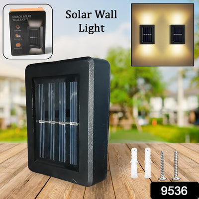 Solar Wall Lights Small Fence Lights Solar Powered Up Down Led Porch Light Garden Lights Outdoor Solar Landscape Lights Waterproof Light (1 Pc)