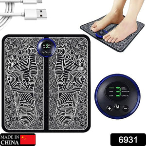 Ems Foot Massager Electric Feet Massager Deep Kneading Circulation Foot Booster For Feet And Legs Muscle Stimulator Folding Portable Electric Massage Machine