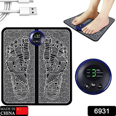 Ems Foot Massager Electric Feet Massager Deep Kneading Circulation Foot Booster For Feet And Legs Muscle Stimulator Folding Portable Electric Massage Machine