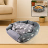 Medium Size Star Pattern Soft  Cozy Round Pet Bed (1 Pc)