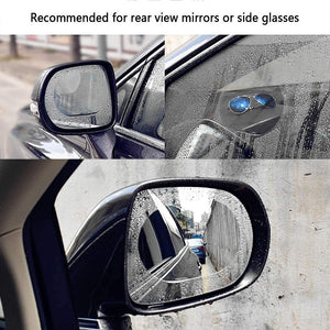 Anti Fog Anti Scratch Interior Rearview Car Mirror Film Waterproof Hd Clear Protective Sticker Film For Safe Driving Car Mirrors Side Windows :2 pcs