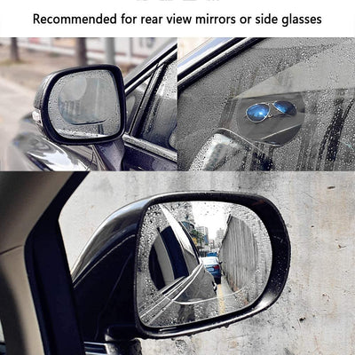 Anti Fog Anti Scratch Interior Rearview Car Mirror Film Waterproof Hd Clear Protective Sticker Film For Safe Driving Car Mirrors Side Windows :2 pcs