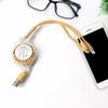 Retractable Charger Charging Cable Micro Usb Cable 3 In 1 Multi Charging Cable Compatible With Phone  Type C  Micro Android Usb And Other Mobile Devices (1 Pc)