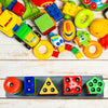 Geometric Brick With Box- 5 Angle Matching Column Blocks For Kids - Preschool Educational Learning Toys.
