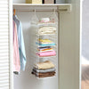 4526 Multipurpose 5 Layer Folding Clothes Storage Rackscloset For Students Wardrobe Shelves Socks Scarf T-shirt Etchanging Organizer Storage Holders  Racks